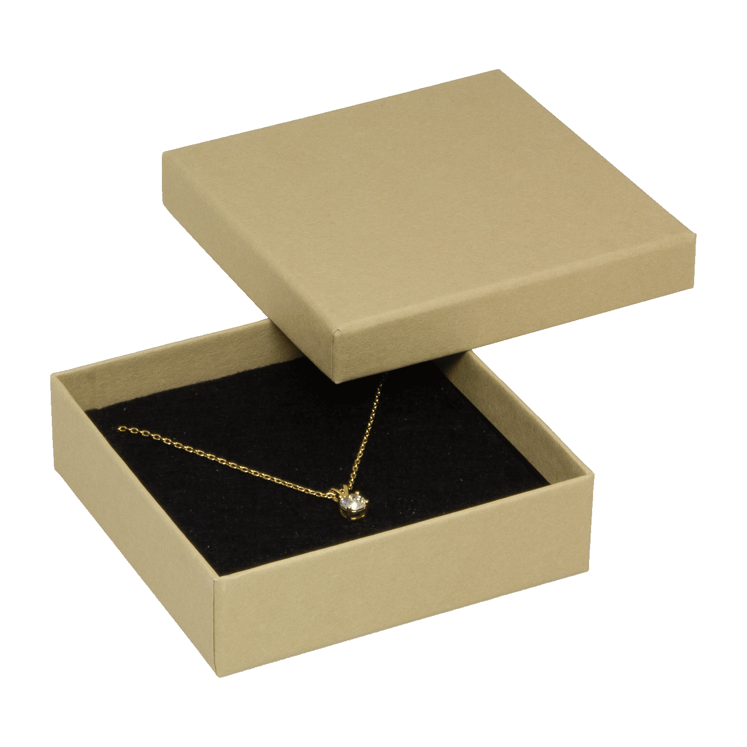 Sieradendoosjes van gerecycled karton voor collierhangers - oorbellen - armbanden