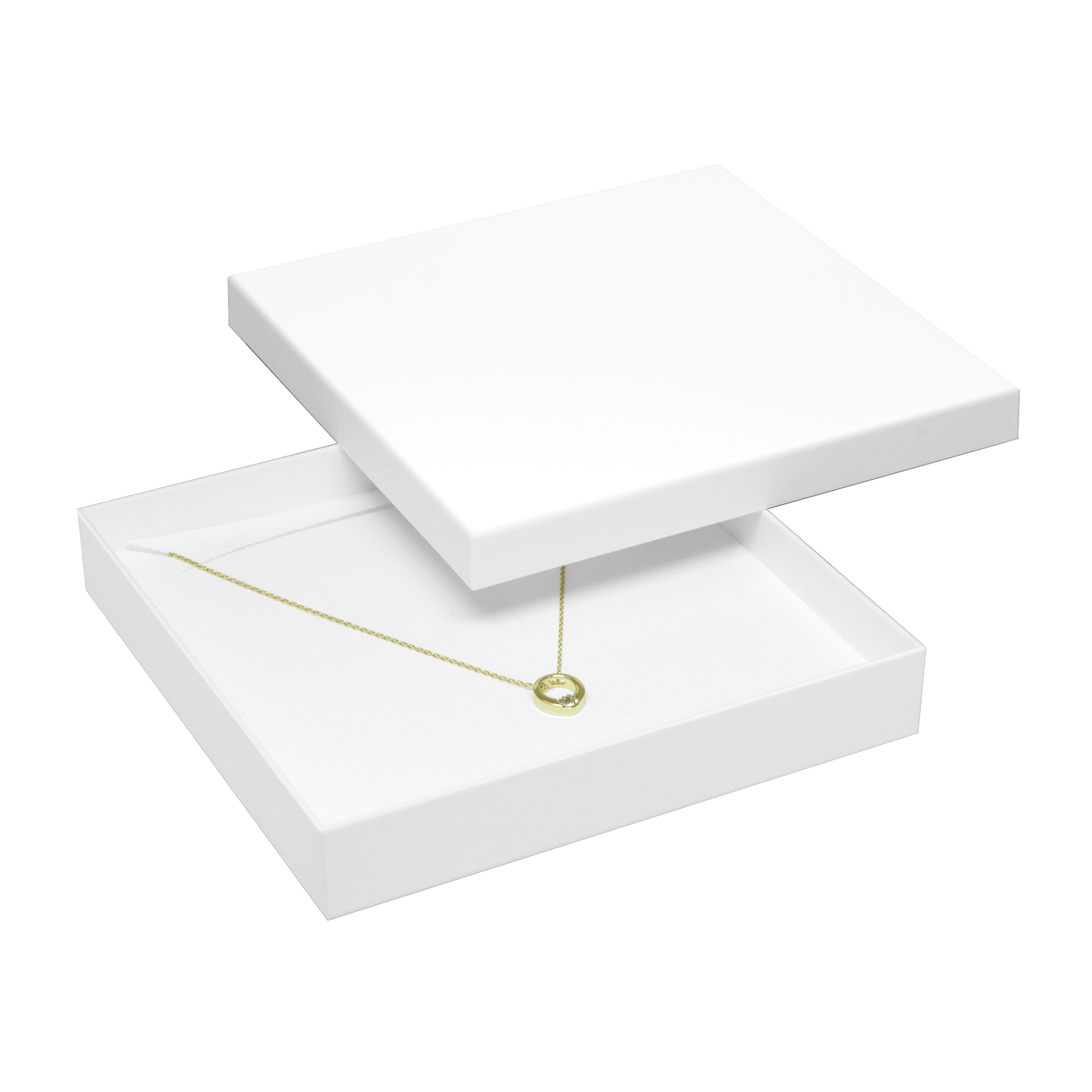 Biologische kunststof sieradendoosjes voor collier groot Biologische kunststof sieradendoosjes voor collier groot