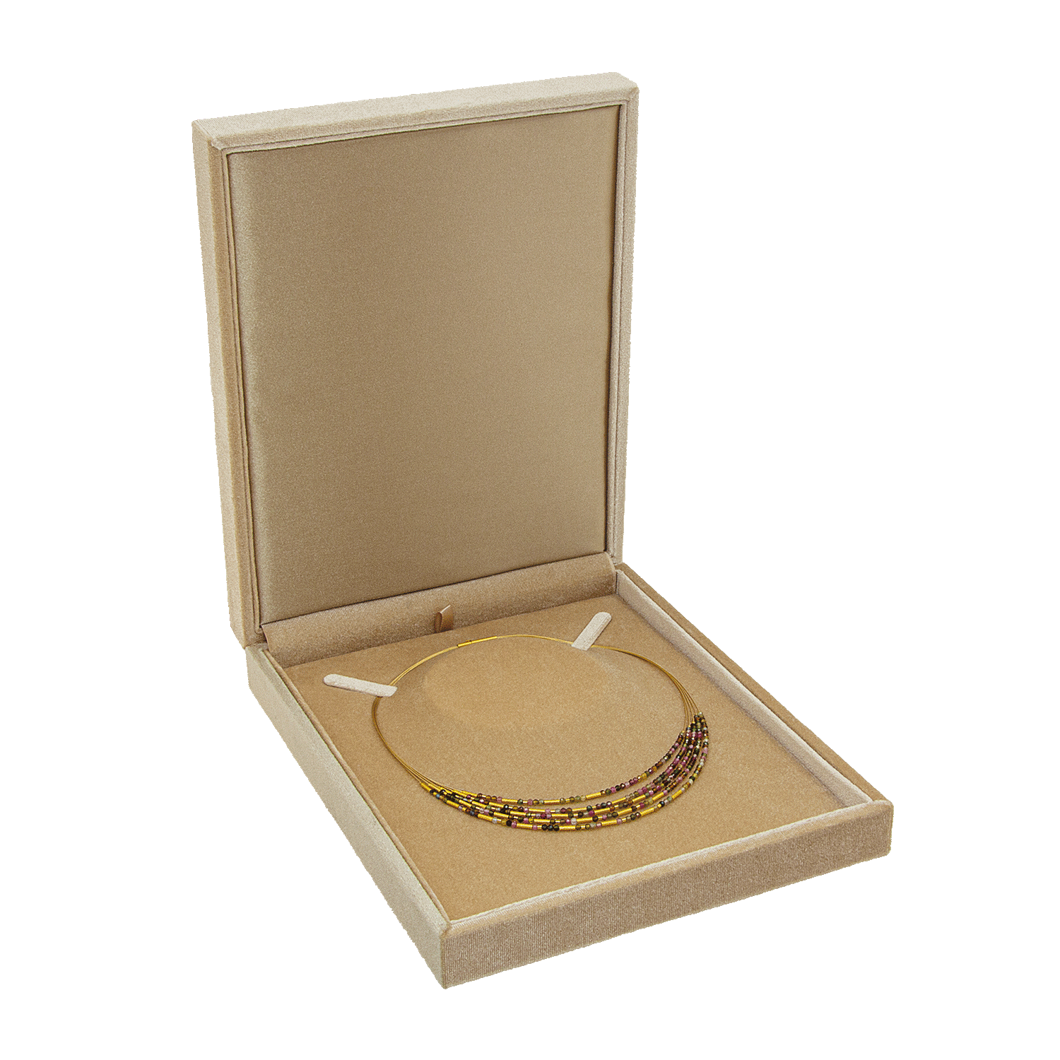 Sieradenetuis met fluwelen hoes voor collier groot Sieradenetuis met fluwelen hoes voor collier groot