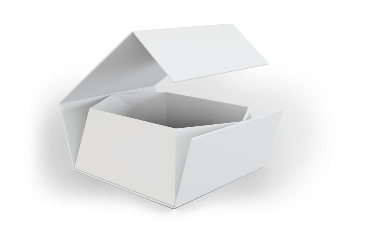 Vouwkartonnen doos met magnetische sluiting Vouwkartonnen doos met magnetische sluiting
