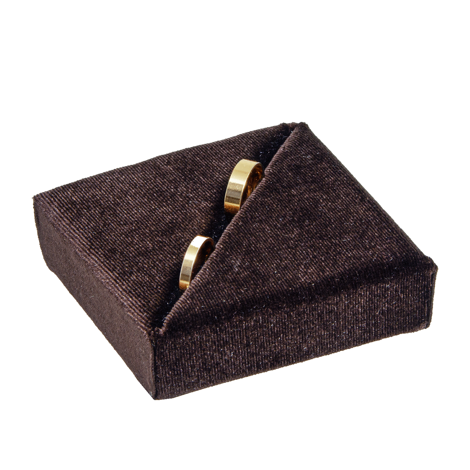 Extra inleg met fluwelen hoes voor ringen