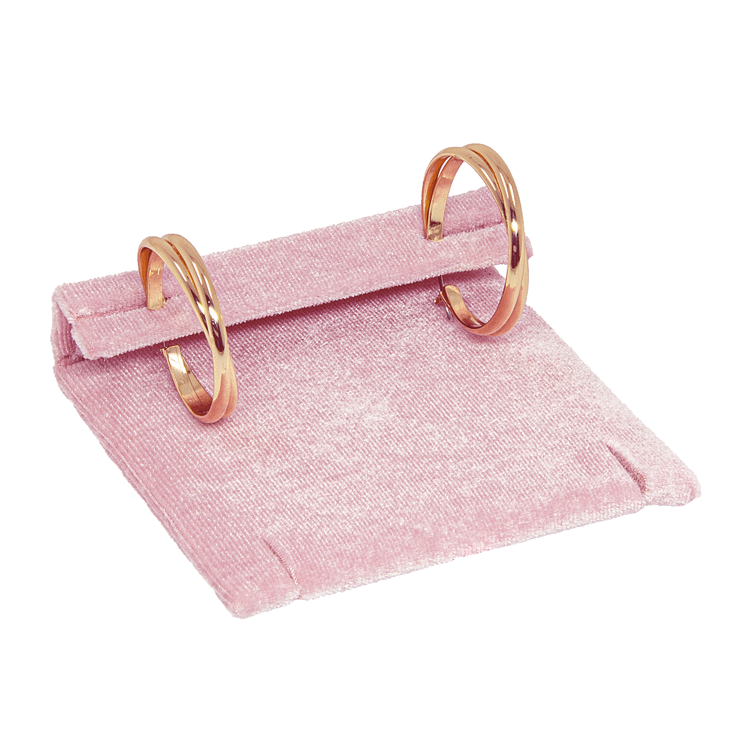 Extra inleg met fluwelen hoes voor oorbellen - collierhangers Extra inleg met fluwelen hoes voor oorbellen - collierhangers